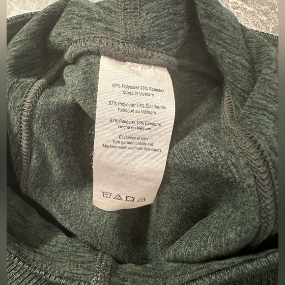 Alo Yoga AloSoft Lounge leggings Size XS Dark Green Heather EUC - Picture 7 of 8